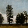 Stephen Hutchings image of:Line of trees and clouds