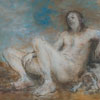 Amy Huestis:  Reclining Nude with tattoos